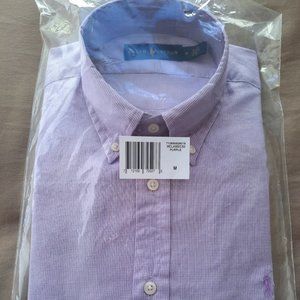 NEW UNOPENED Ralph Lauren Classic-Fit Poplin Shirt, Purple, Medium